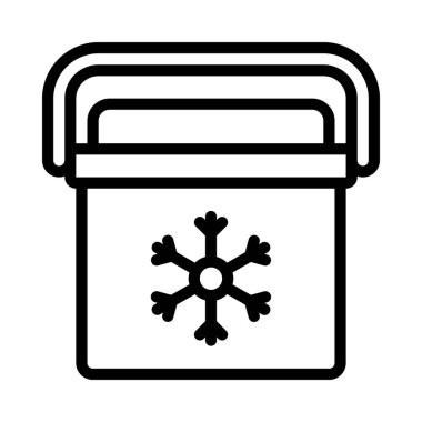 Cooler Box web simgesi vektör çizimi