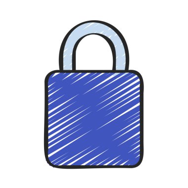 kilit web simge vektör çizim