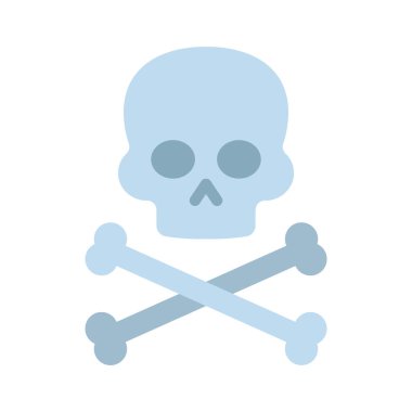 Cadılar Bayramı kafatası simge vektör çizim