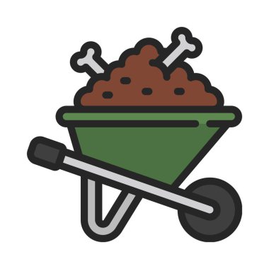 el arabası web simgesi vektör illüstrasyonu 