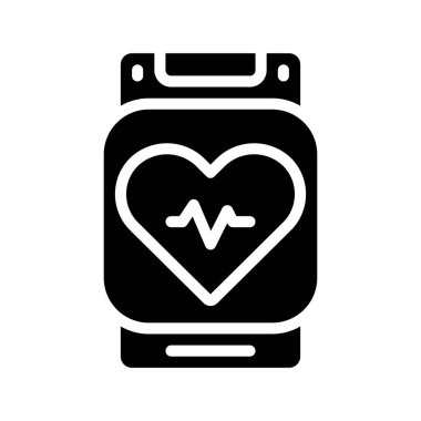 Fitness Uygulaması Web simgesi vektör çizimi