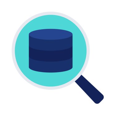 veritabanı web simgesi vektör çizimi