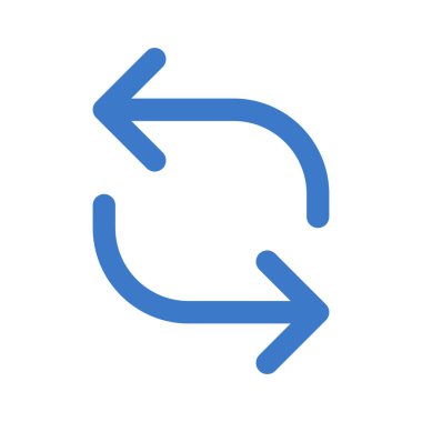 Arrow simgesini beyaz arkaplanda izole et. vektör.