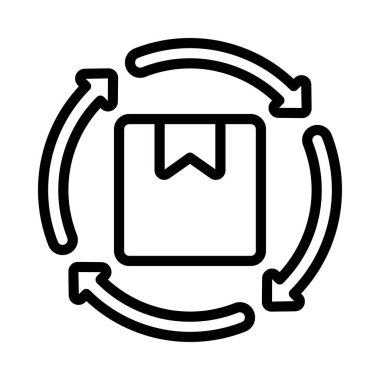 Ürün Döngüsü Web ikonu vektör çizimi