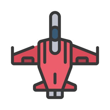 Jet web simgesi vektör illüstrasyonu