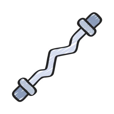 EZ Curl Bar web simgesi vektör illüstrasyonuName