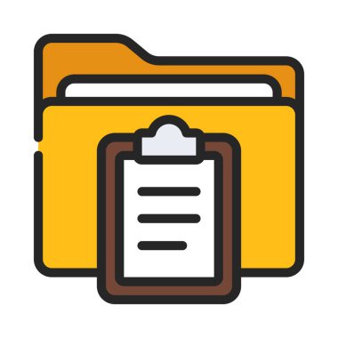 Kontrol Listesi Simgesi, vektör illüstrasyonu 