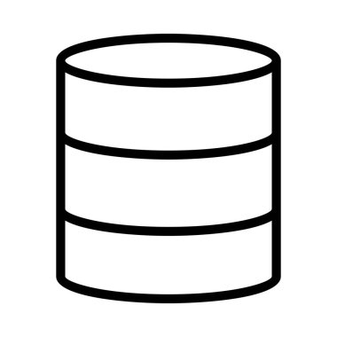 veritabanı web simgesi vektör çizimi