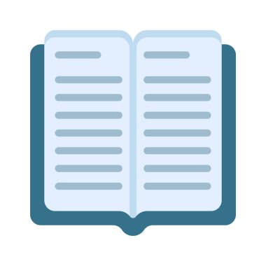 Kitap simgesi aç, vektör illüstrasyonu