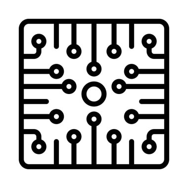 Teknoloji Kabloları Web simgesi vektör çizimi