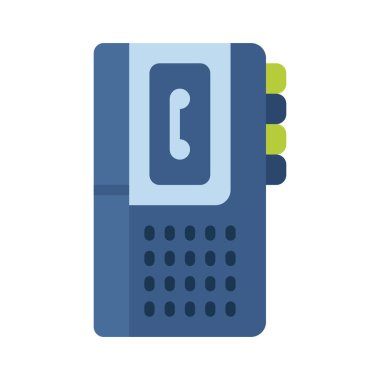  Ses Kaydı Web simgesi vektör illüstrasyonu