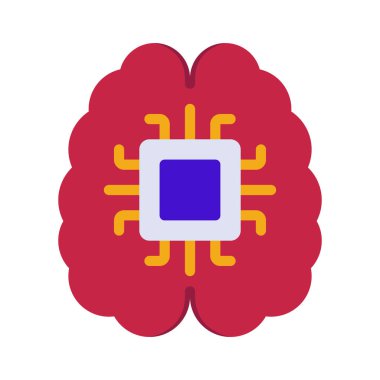 Makine Öğrenme Web simgesi vektör çizimi