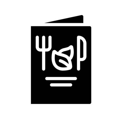 Vegan Menüsü Web simgesi vektör illüstrasyonu