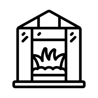 Sera Çimi Web simgesi vektör illüstrasyonu