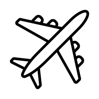 uçak kipi simgesi, vektör illüstrasyonu 