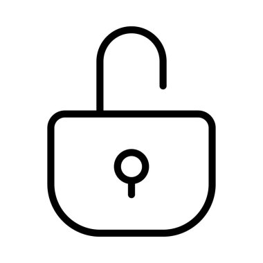 kilit web simge vektör çizim