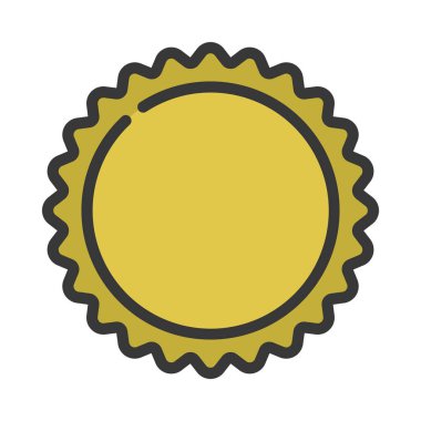 Sun Shine ağ simgesi vektör illüstrasyonu