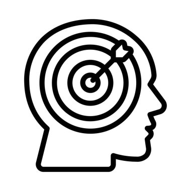 Hedef Zihniyeti web simgesi vektör illüstrasyonuName