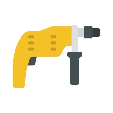 Power Drill ağ simgesi vektör çizimi