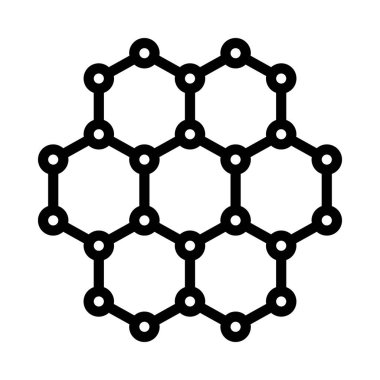 Moleküller web simgesi vektör çizimi