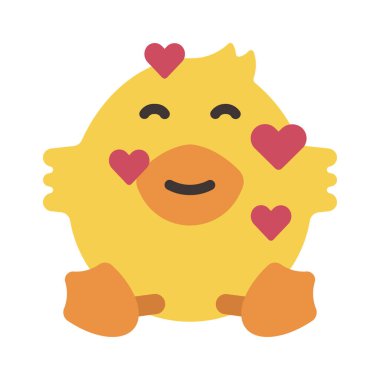 Aşk web simgesi vektör illüstrasyonunda