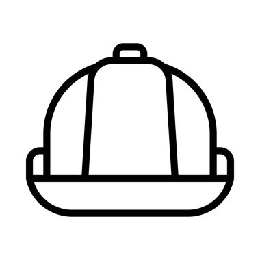 Hardhat web simgesi vektör illüstrasyonu