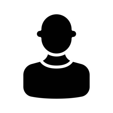 Erkek Kullanıcı Web simgesi vektör illüstrasyonu