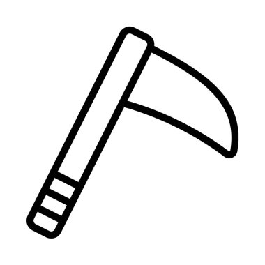 Ninja Axe Web simgesi vektör illüstrasyonu