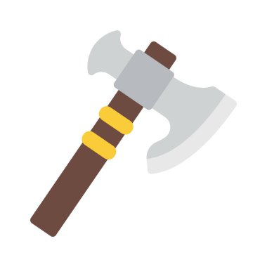 Viking Axe ağ simgesi vektör illüstrasyonu