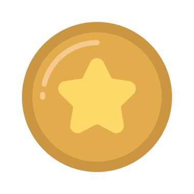 yıldız sikkesi vektör tasarımı