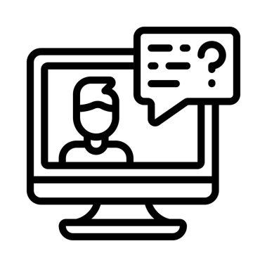 Sanal Ağ Simgesi Vektör İllüstrasyonu