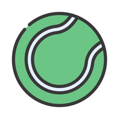 Tenis Topu web simgesi vektör illüstrasyonu