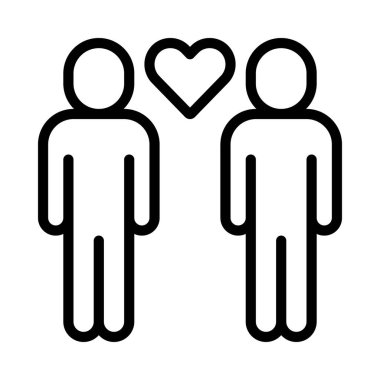 Aşk web simgesi vektör illüstrasyonunda