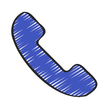 telefon çağrısı web simgesi vektör illüstrasyonu