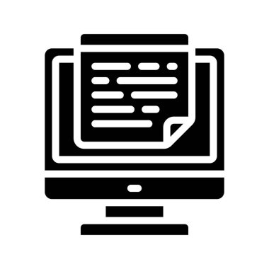 Not Uygulama Web simgesi vektör illüstrasyonu