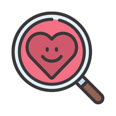 Duygusal Araştırma simgesi, vektör illüstrasyonu  