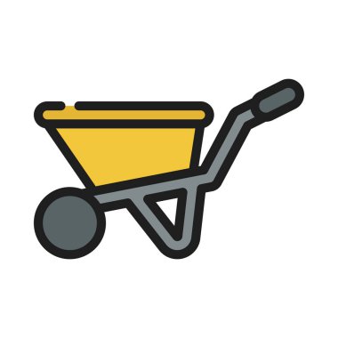 el arabası web simgesi vektör illüstrasyonu 