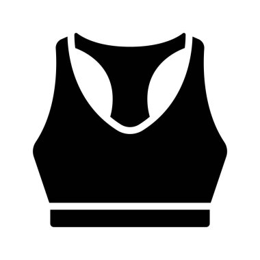 Spor Sütyen web simgesi vektör illüstrasyonu