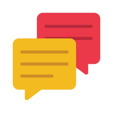 İletiler web simgesi vektör illüstrasyonu