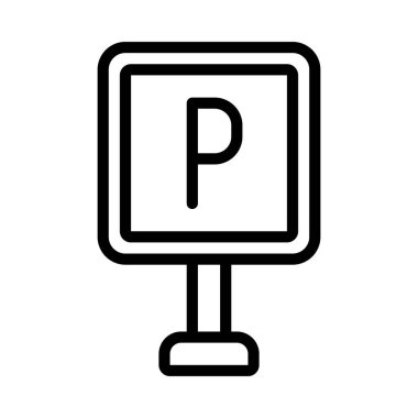 Parking web icon vector illustration