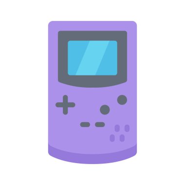 Gameboy Renk simgesi, vektör illüstrasyonu basit tasarım