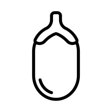 Goji Böğürtlen Simgesi Basit Vektör İllüstrasyonu