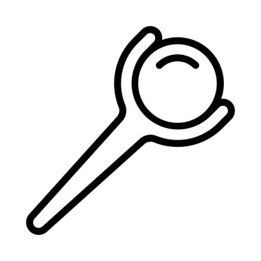 Sihirbaz Personel Simgesi Basit Vektör İllüstrasyonu