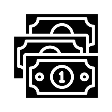 Y Büyük Harcarlar Simgesi Basit Vektör İllüstrasyonu