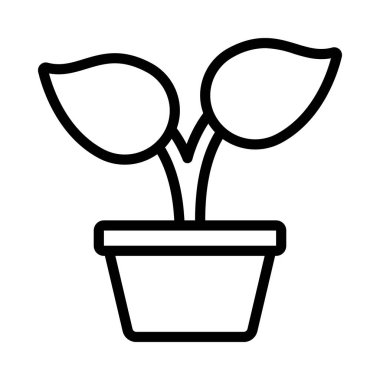 Saklı Bitki ağ ikonu vektör illüstrasyonu