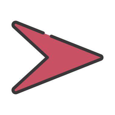 Ok Web simgesi vektör illüstrasyonunu gönder