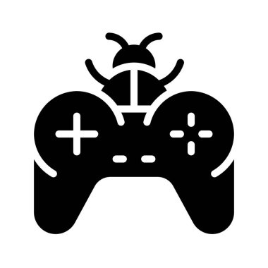 Game Bug web simgesi vektör çizimi