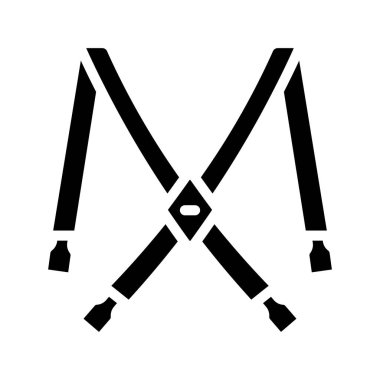 Askılar web simgesi vektör illüstrasyonu