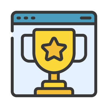 Web sitesi sıralama simgesi, vektör illüstrasyonu basit tasarım