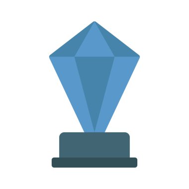 Kristal Ödülü Web simgesi vektör çizimi